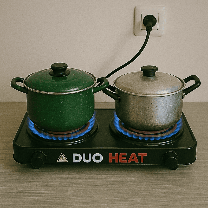 Duo Heat™ Estufa Electrica de 2 Quemadores + Envío Gratis
